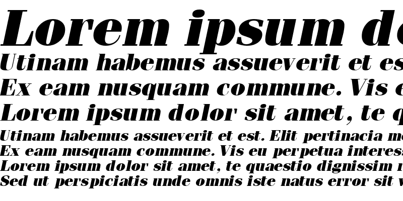 Sample of CompendiumBlackSSK Italic