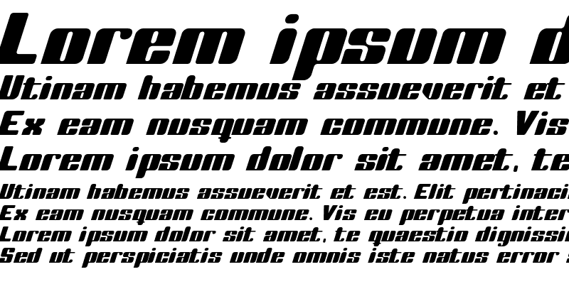 Sample of Complete Italic