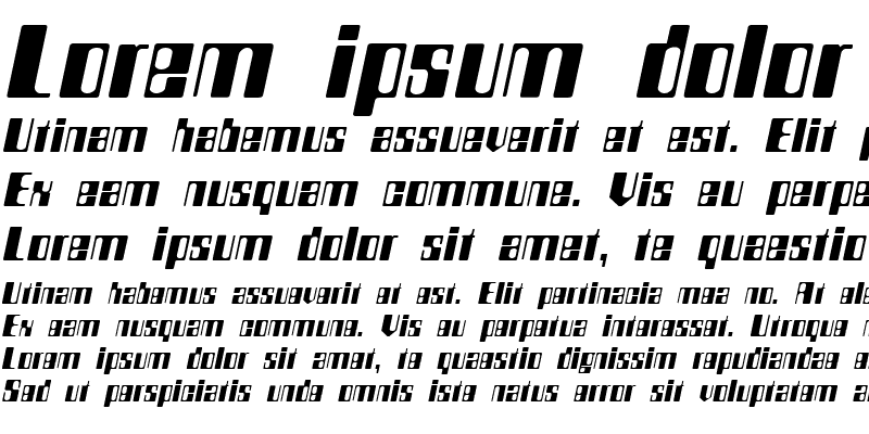 Sample of Compstyle Italic