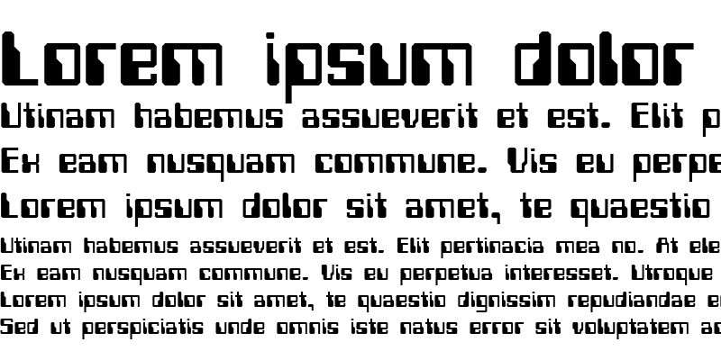 Sample of Computerfont
