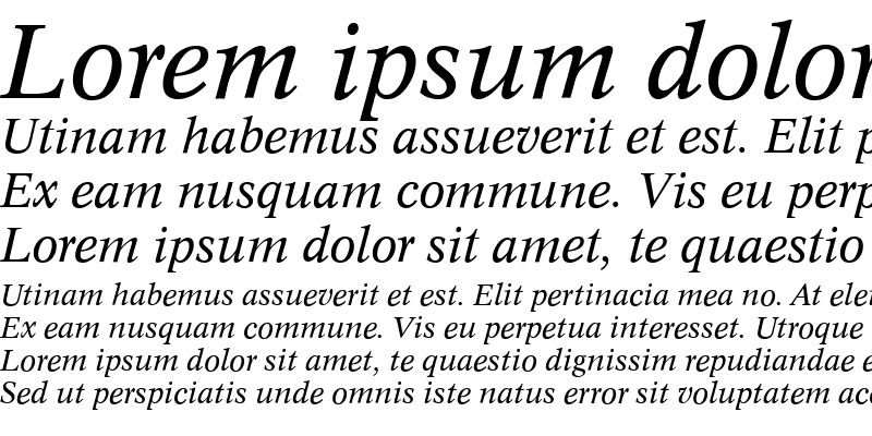 Sample of Concept Italic