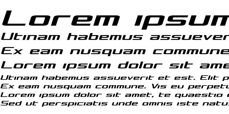 Sample of Concielian Semi-Italic Semi-Italic