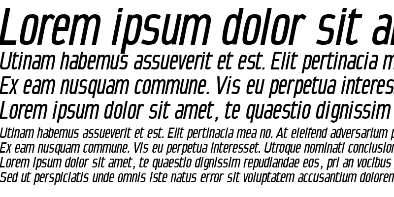 Sample of CondensansPaneurope-Medium Medium Italic