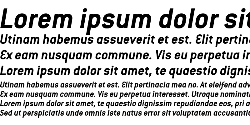 Sample of ConduitITC Bold Italic