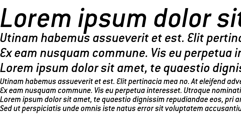 Sample of ConduitITC Medium Italic