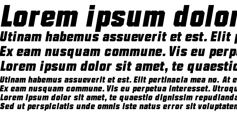 Sample of ConexDisplaySSK Italic