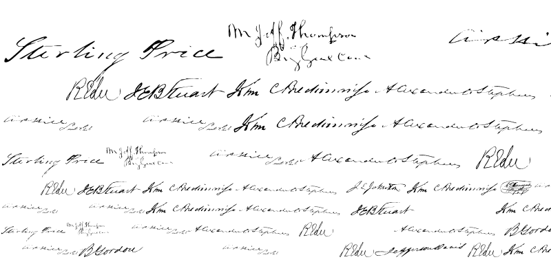Sample of ConfederateSignatures