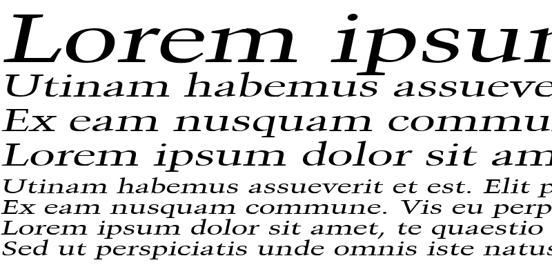 Sample of Congo Extended Italic