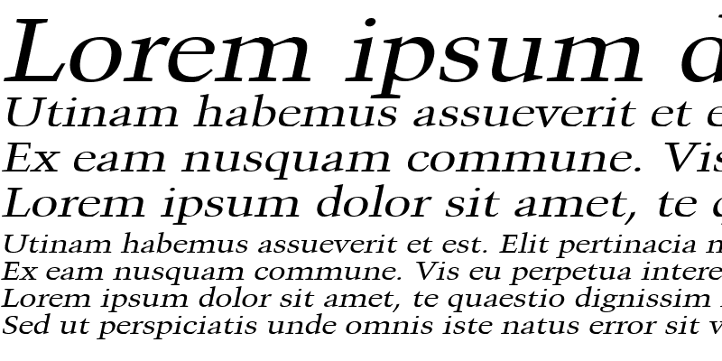 Sample of Congo Wide Italic