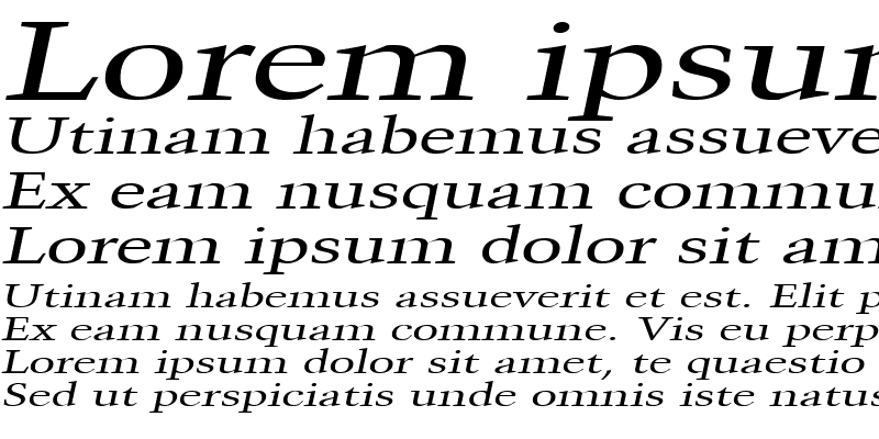 Sample of CongoExtended Italic