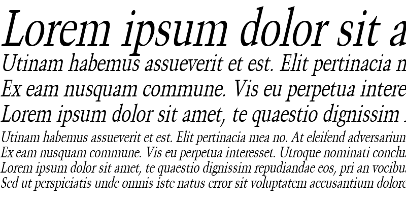 Sample of CongoThin Italic
