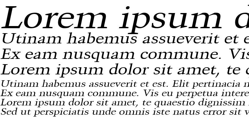 Sample of CongoWide Italic