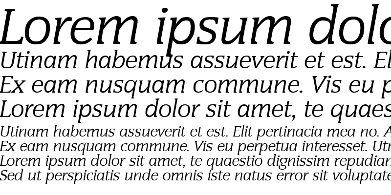 Sample of Congress Italic
