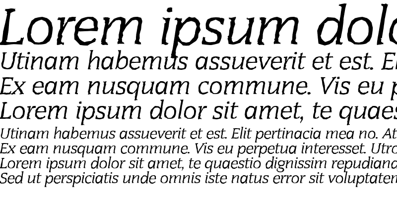 Sample of CongressAntique Italic