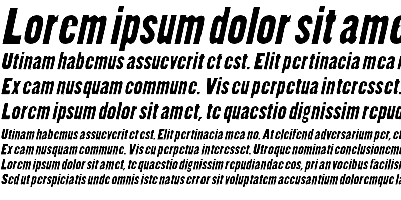 Sample of ConoverSSK Italic