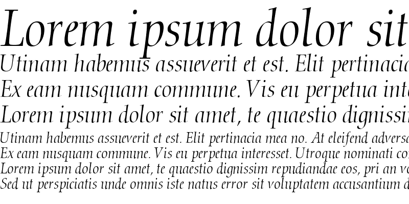 Sample of ConquistaLightSSK Italic