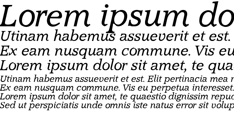Sample of Conso Display SSi Italic