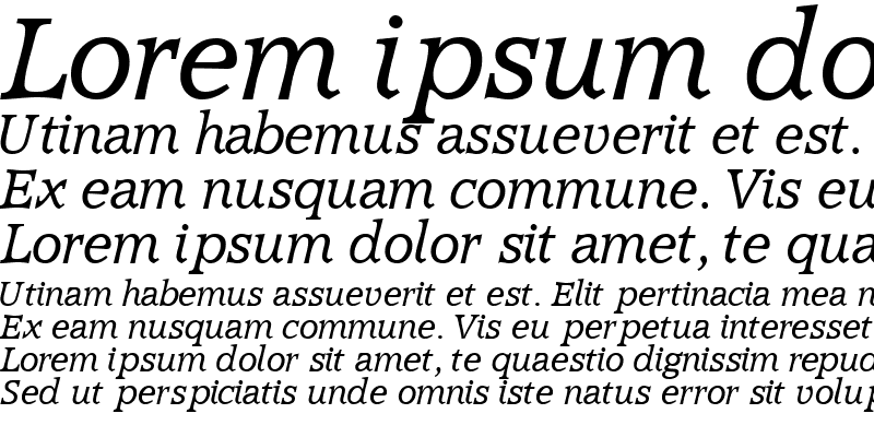 Sample of ConsoDisplaySSK Italic