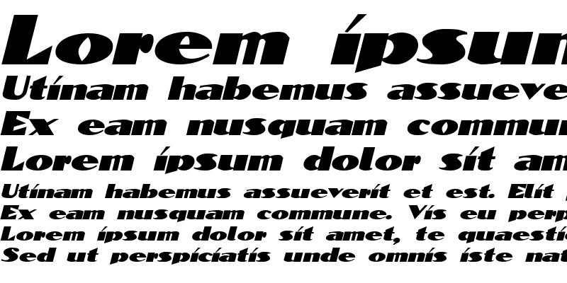 Sample of ConstantineExtended Italic
