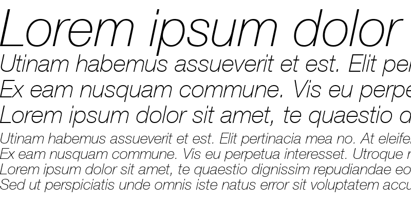 Sample of Context Reprise Thin SSi Thin Italic