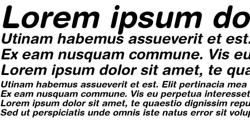Sample of Context Rounded SSi Bold Italic