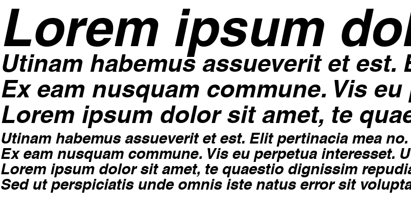 Sample of Context SSi Bold Italic