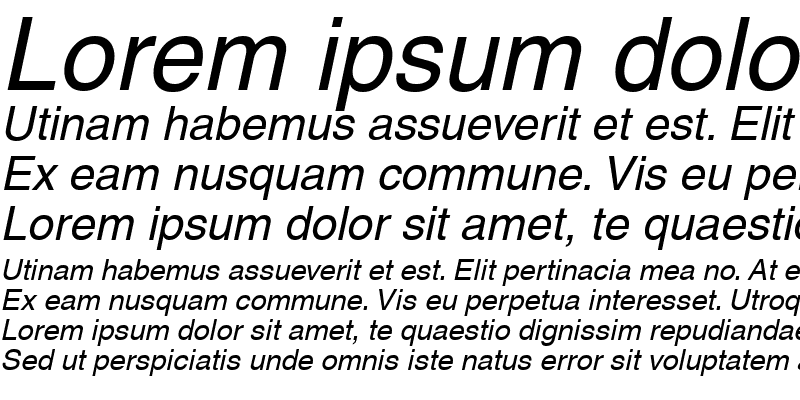 Sample of Context SSi Italic