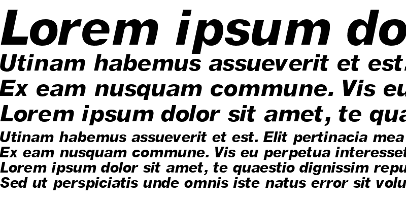 Sample of ContextRepriseBlackSSK Italic