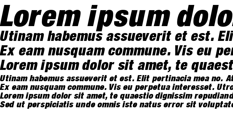 Sample of ContextRepriseUltraCondSSK Italic