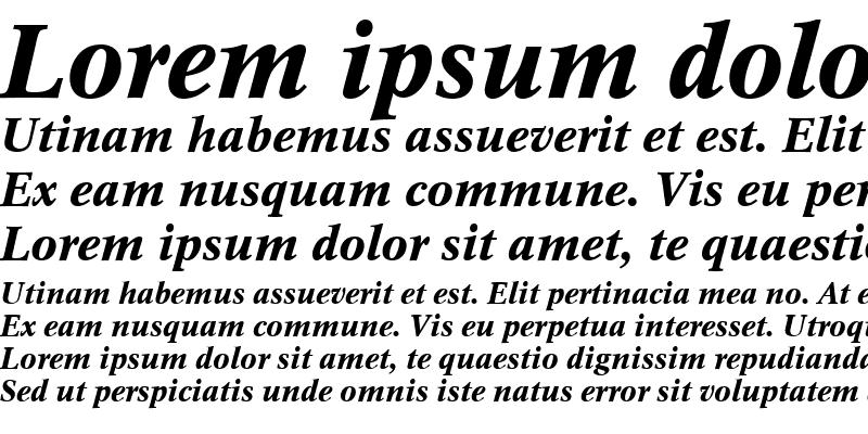 Sample of ContusTEEMed Italic