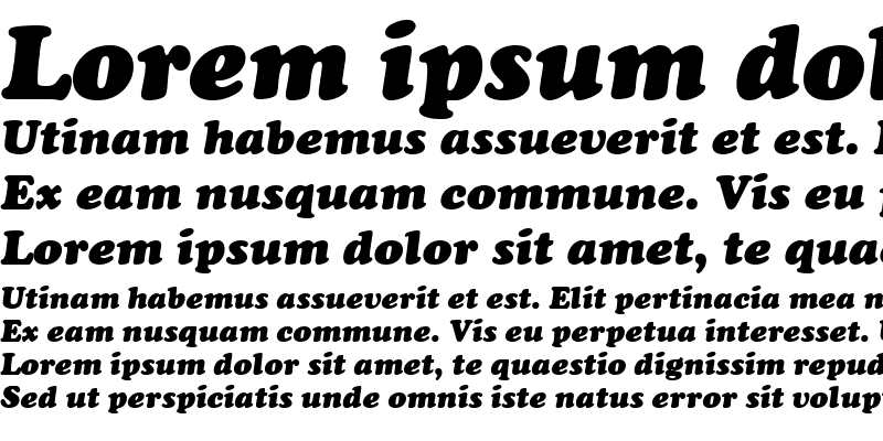 Sample of CooperBlaD Italic