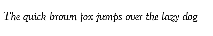 Preview of CooperOldStyle RegularItalic