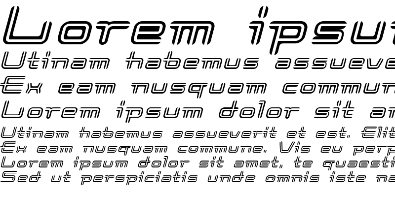 Sample of Coot_stripe Italic