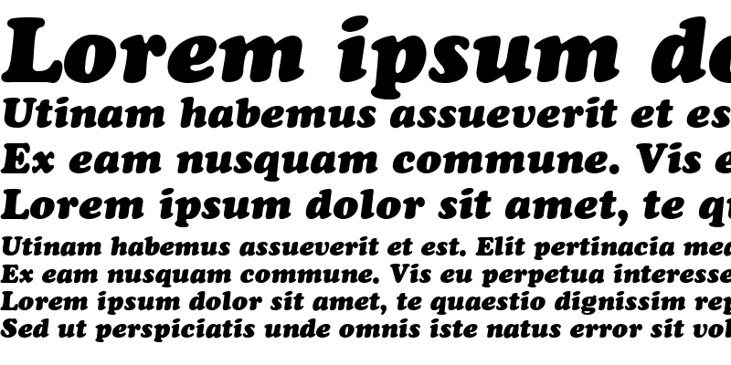Sample of CopperCyr Bold Italic