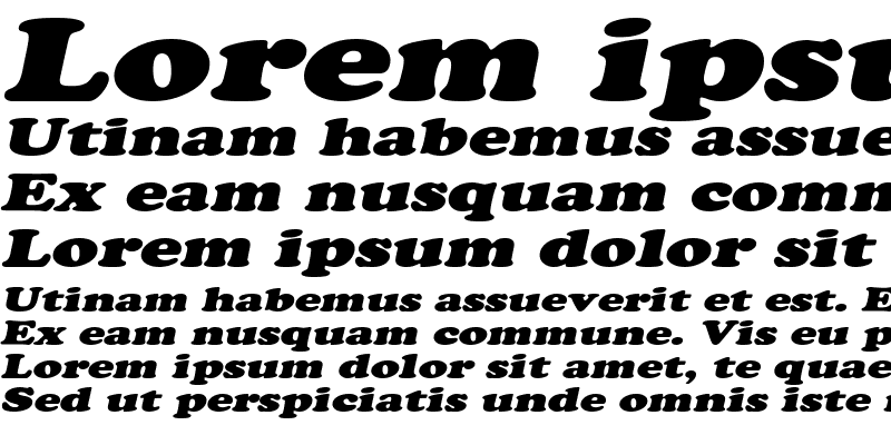 Sample of CopperfieldExtended Italic