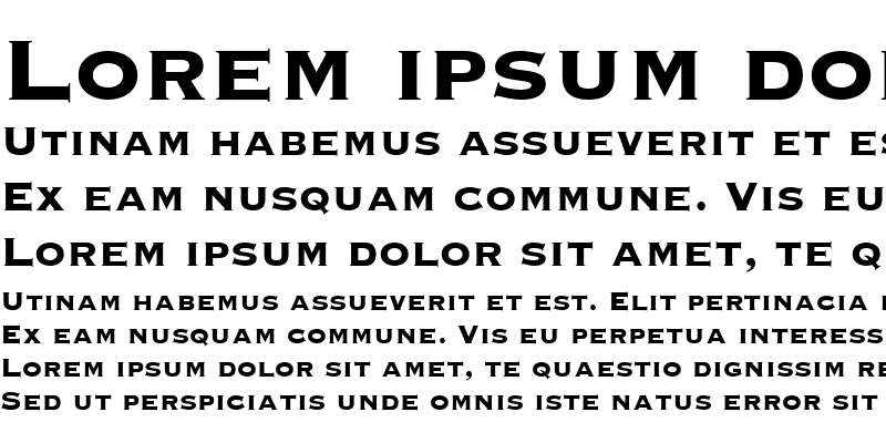 Sample of Copperplate Black Condensed SSi