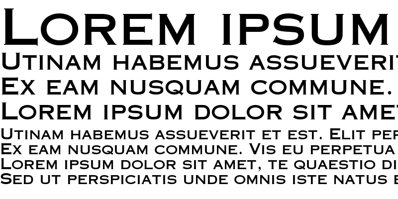 Sample of Copperplate SSi Bold