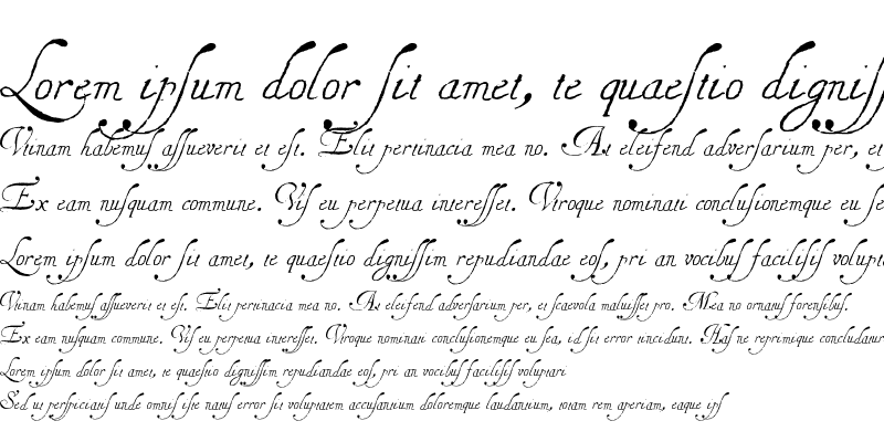 Sample of Copperplate1672WF Regular