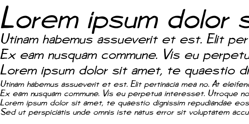 Sample of Copybook Italic