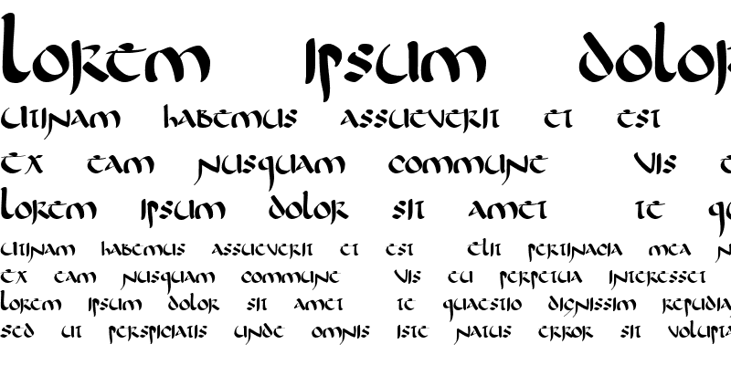 Sample of Corbei Uncial