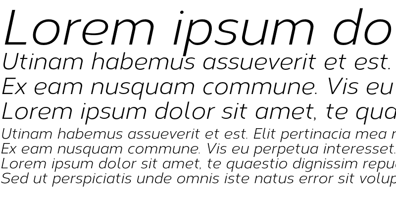 Sample of Corbert Italic