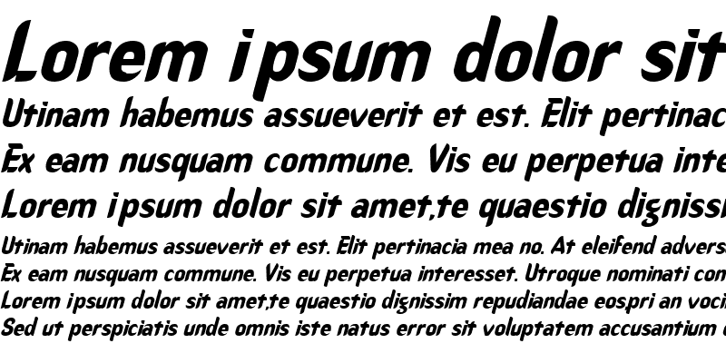 Sample of Core 10 Italic