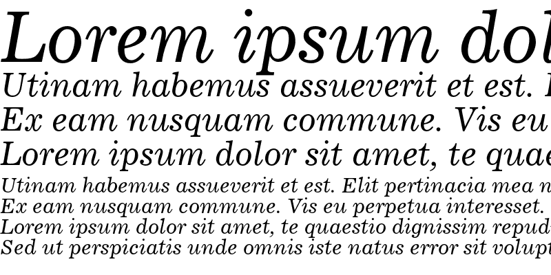Sample of Corona Italic