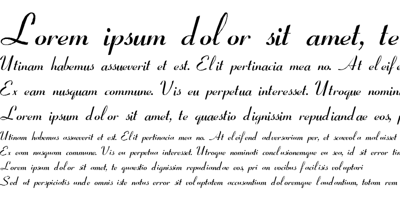 Sample of Coronet Script SSi Italic