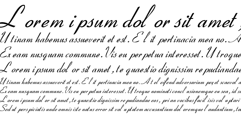 Sample of CoronetSSK Italic