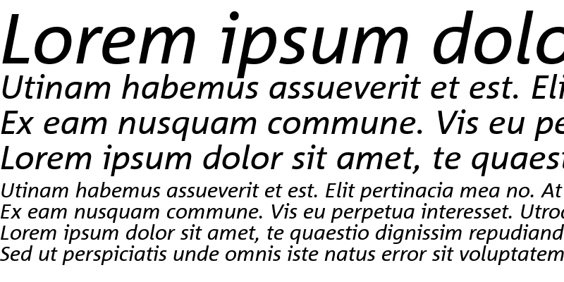 Sample of CorpidOffice Italic