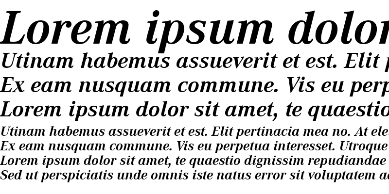 Sample of CorpoADem Bold Italic
