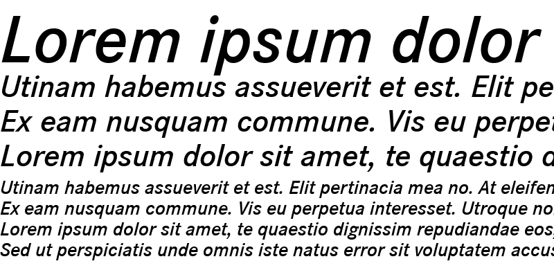 Sample of CorpoSDem Italic