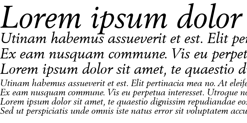 Sample of Cortex SSi Italic