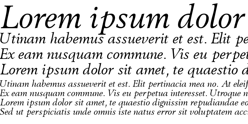 Sample of CortexSSK Italic